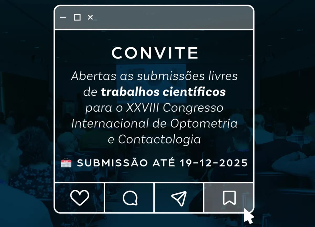Regulamento para as Submissões Livres dos trabalhos para o XXVIII Congresso Internacional de Optometria e Contactologia - 13,14 e 15 de março de 2026
